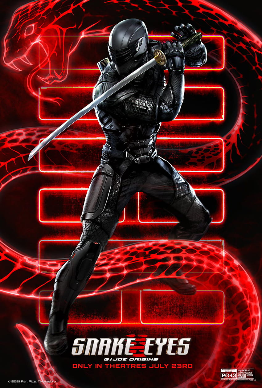 Snake Eyes: G.I. Joe Origins Movie Poster HD phone wallpaper