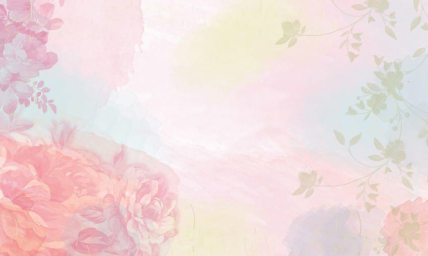 Watercolor Floral Paper Stock, pastel watercolor background HD wallpaper