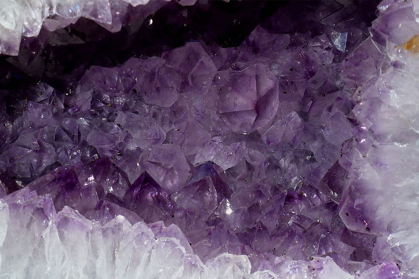 Inside Amethyst Crystal Geode Data Src HD wallpaper
