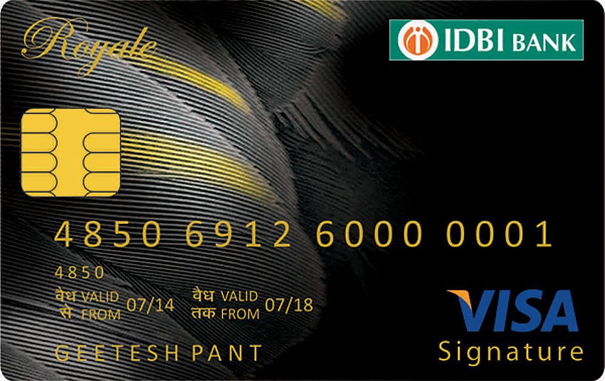 บัตรเครดิต IDBI BANK VISA และ วอลล์เปเปอร์ HD