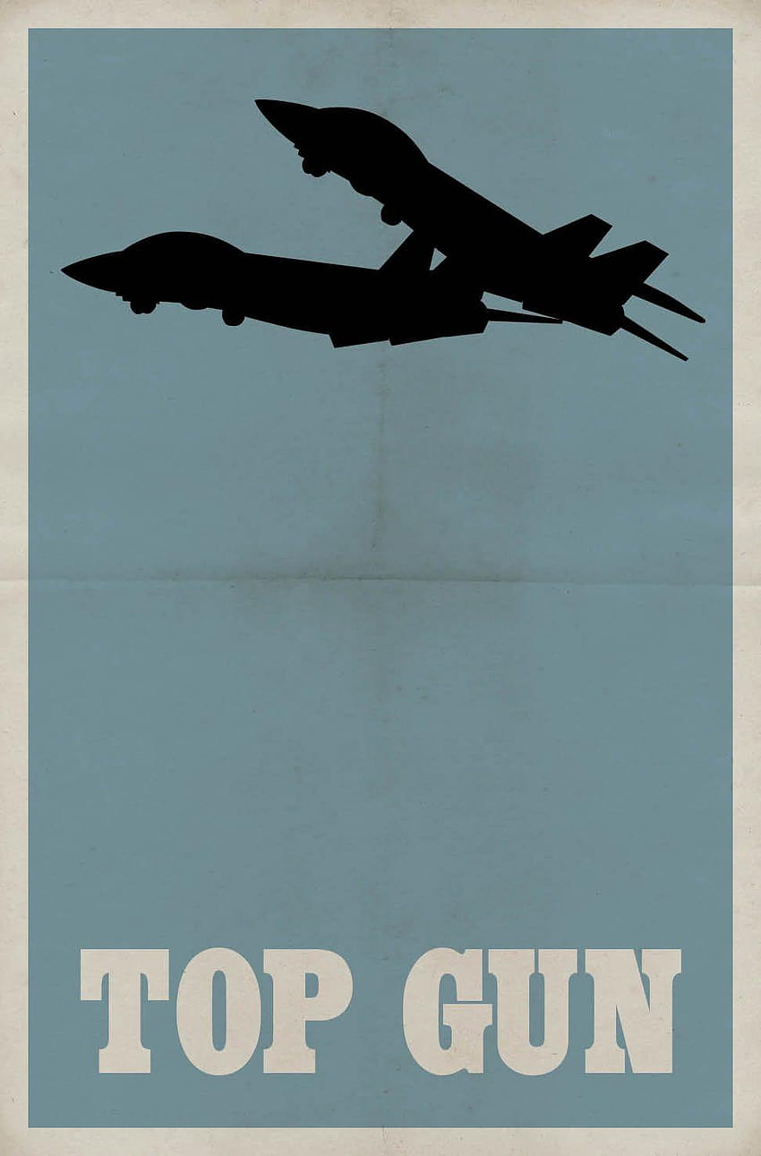 top gun minimalist movie poster, top gun movie HD phone wallpaper