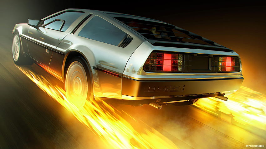 Machine à voyager dans le temps DeLorean, Retour vers le futur, 2017 Fond d'écran HD