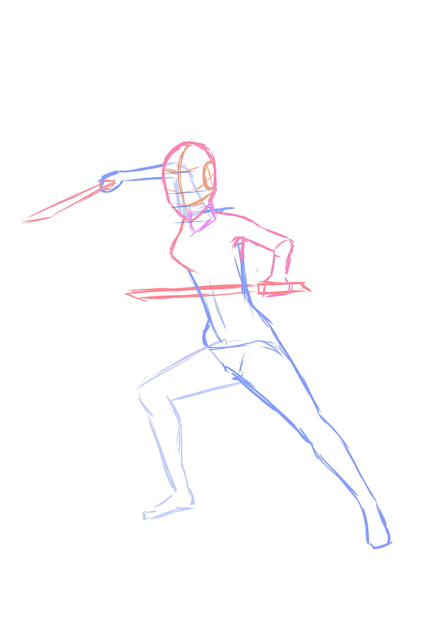 Anime Dual Sword Fighting Poses