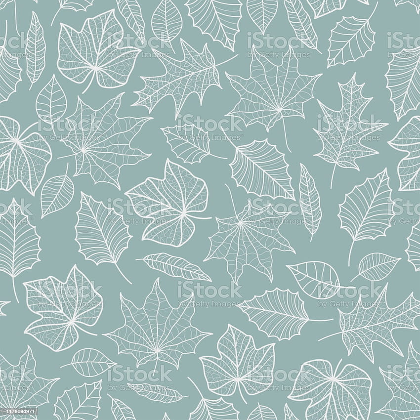 Fall Of The Leaves Autumn Leaves Are Hand Drawn Seamless Pattern For Textile Gift Wrap Banners And Scrapbook Vector Surface Illustration Stock Illustration, autumn drawn HD phone wallpaper