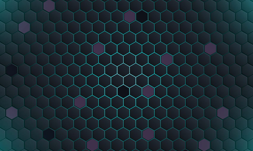 Technologie sombre abstraite hexagonale avec fond clair bleu. 6944655 Art vectoriel chez Vecteezy, technologie Fond d'écran HD