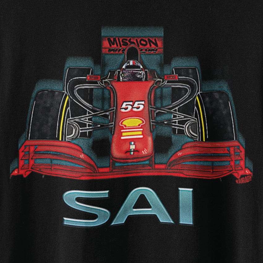 Camiseta Carlos Sainz / Ferrari Formula One Car 55 / F1 Art, carlos sainz 2022 fondo de pantalla del teléfono