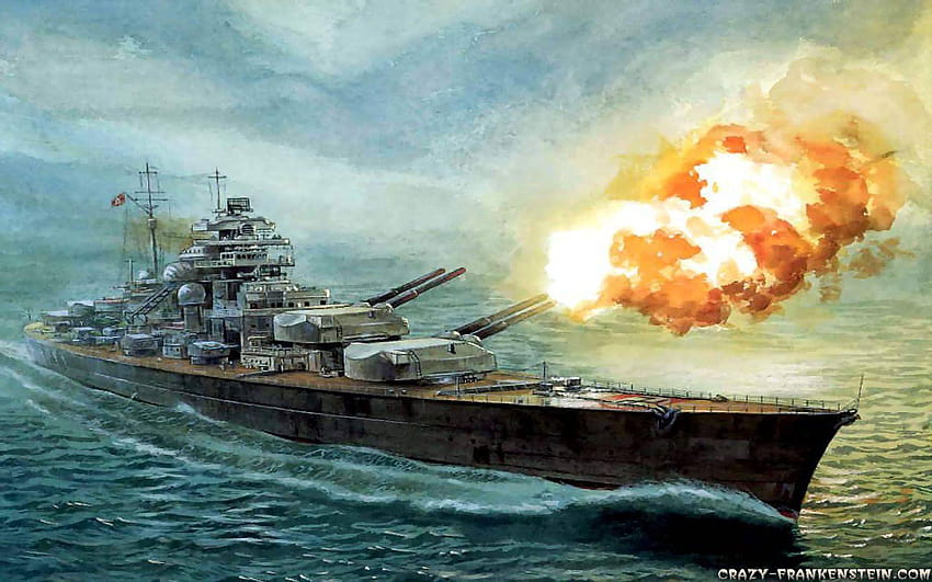 Schlachtschiff, bismarck HD-Hintergrundbild