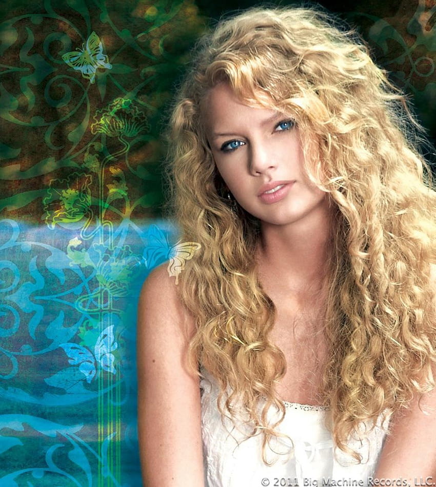 Taylor Swift Blond Kręcone Włosy Tapeta na telefon HD