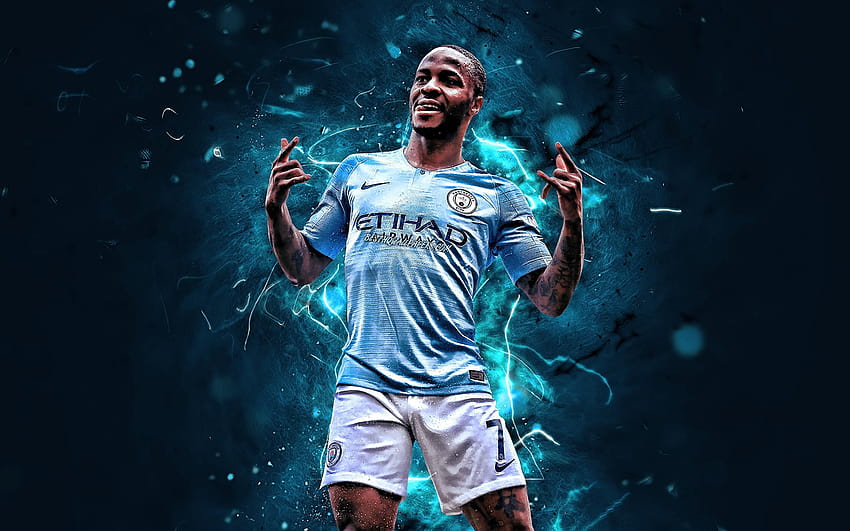 Raheem Sterling, 2019, Manchester City Fc, Goal, England, man city 2019 HD wallpaper