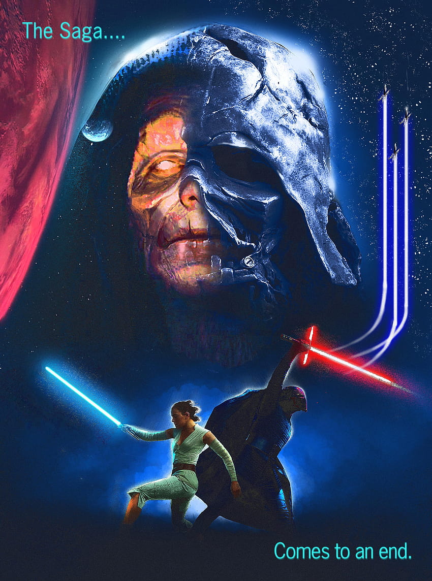 My 80's inspired Rise of Skywalker Poster : starwarsspeculation, star wars franchise HD phone wallpaper
