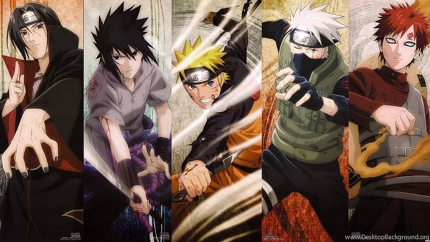 Itachi, Sasuke, Naruto, Kakashi und Gaara Naruto ... Hintergründe, Kakashi gegen Itachi HD-Hintergrundbild