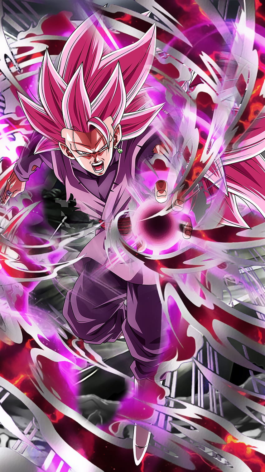 Goku Black, goku pink supreme HD phone wallpaper