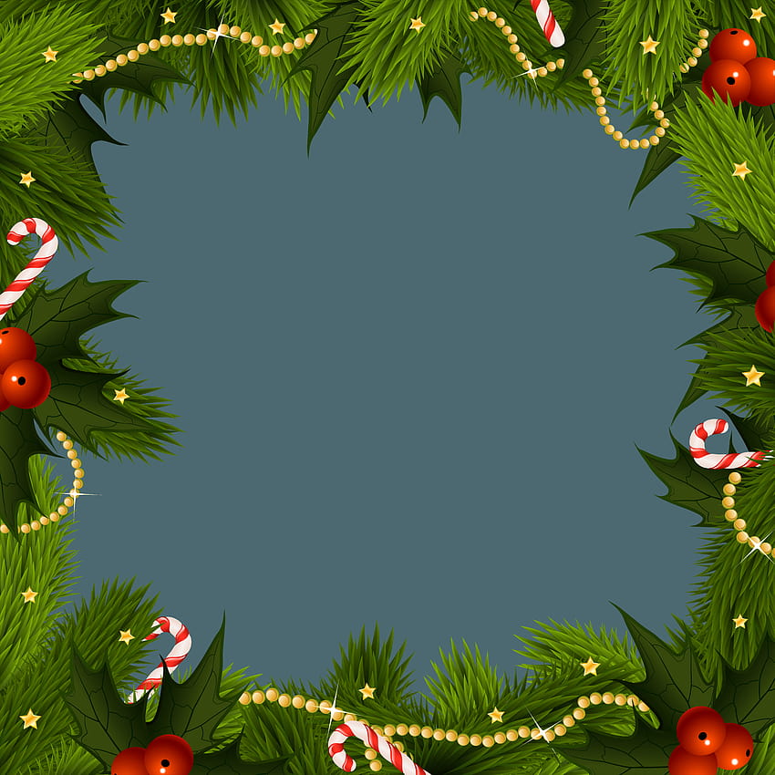 Transparent Christmas Border PNG Frame HD phone wallpaper
