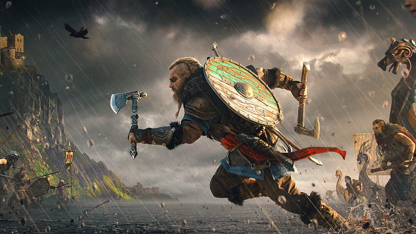 Assassin's Creed Valhalla, Eivor, Viking raider, Vikings, PC games, PlayStation 4, PlayStation 5, » , Ultra, vikings pc HD wallpaper