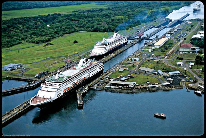 Gemi Kanalı De Panama, panama kanalı HD duvar kağıdı