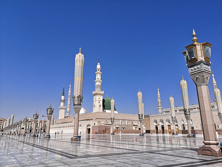 EN . La Mosquee du Prophète à Médine fermée aux fidèles, medine HD тапет
