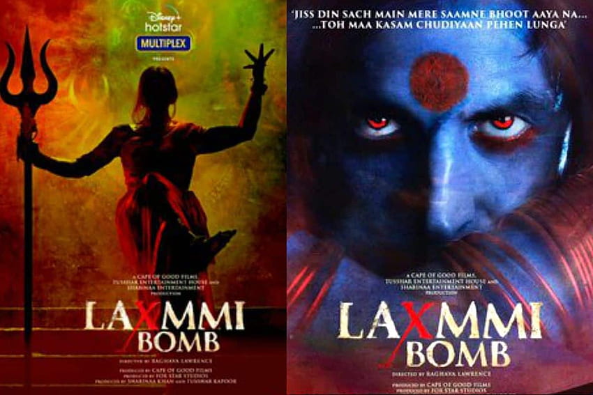 Affiches Laxmmi Bomb: Akshay Kumar a l'air fougueux et incroyablement mystérieux dans Raghava Lawrence Directorial, film laxmii Fond d'écran HD