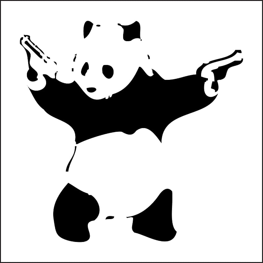 Camiseta Banksy Panda, panda fondo de pantalla del teléfono