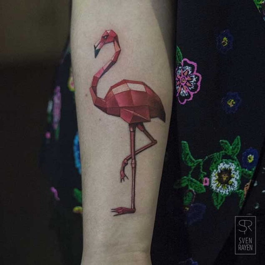 50 Flamingo Tattoos For Men  Wading Bird Design Ideas