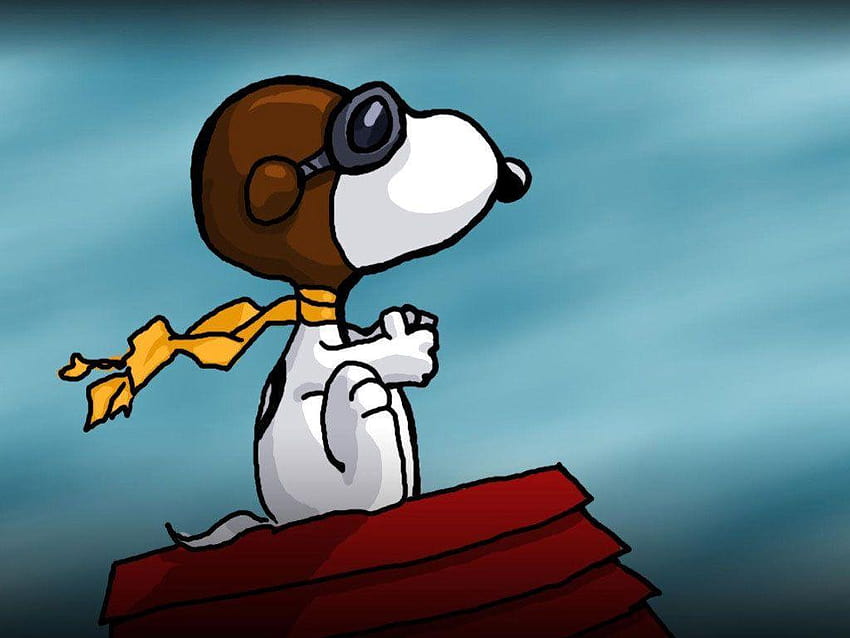 Snoopy Red Baron Peanuts Tapeta HD