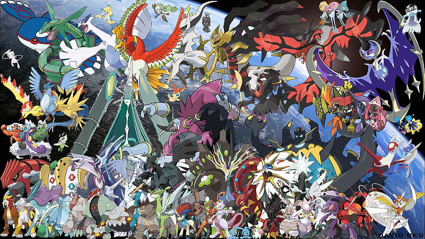 Genial Pokémon legendario Pokémon, todos los Pokémon legendarios fondo de pantalla