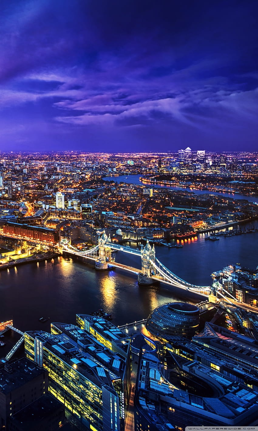 LONDON SKYLINE AT NIGHT Ultra Backgrounds for : & UltraWide & Laptop : Multi Display, Dual & Triple Monitor : Tablet : Smartphone, skyline phone HD phone wallpaper