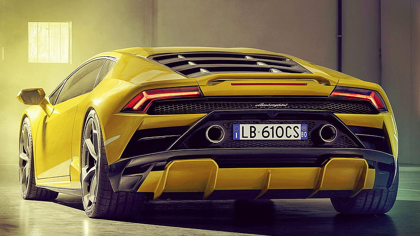 Lamborghini Huracan EVO RWD 2021 Back HD wallpaper | Pxfuel