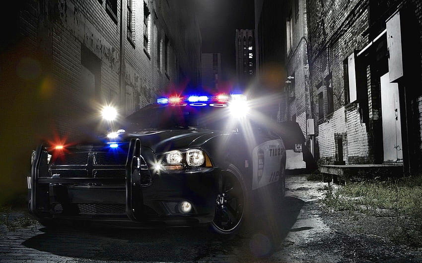 policía, coche de policía fondo de pantalla