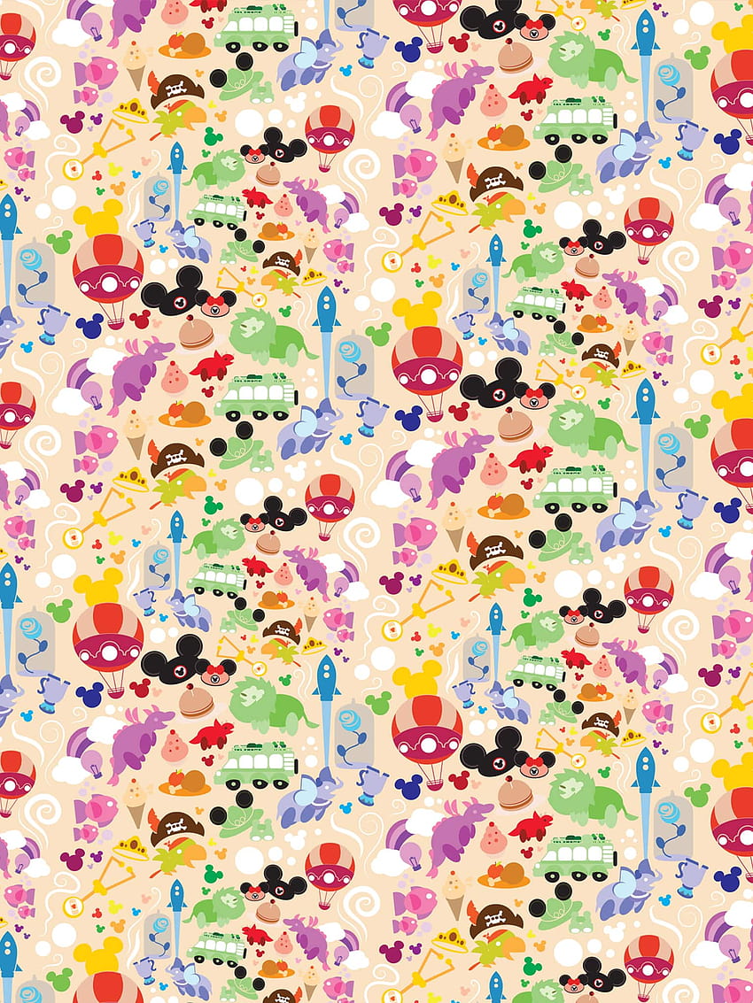 DisneyKids: 私たちの遊び心のあるウォルト ディズニー ワールド リゾート、ディズニー パターン HD電話の壁紙