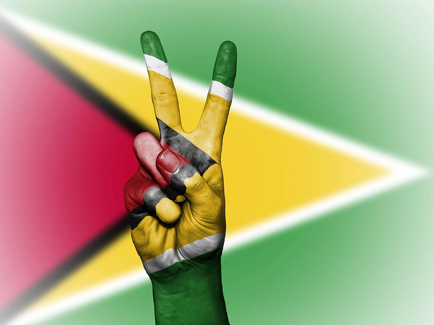 background, banner, colors, country, ensign, flag, , guyana flag HD wallpaper