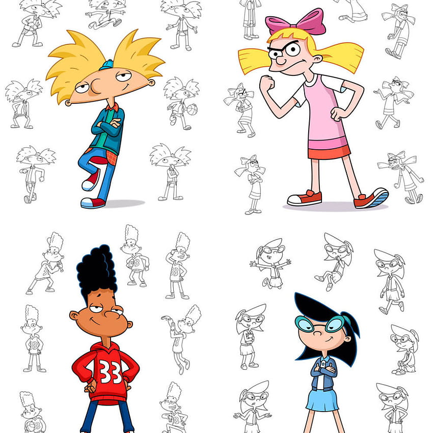 Arnold, Helga e Gerald sembrano diversi in questi nuovi 