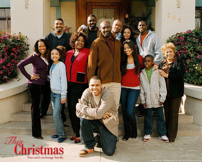 This Christmas cast Chris Brown, Idris Elba, Lauren London, Sharon, this christmas movie chris brown HD wallpaper
