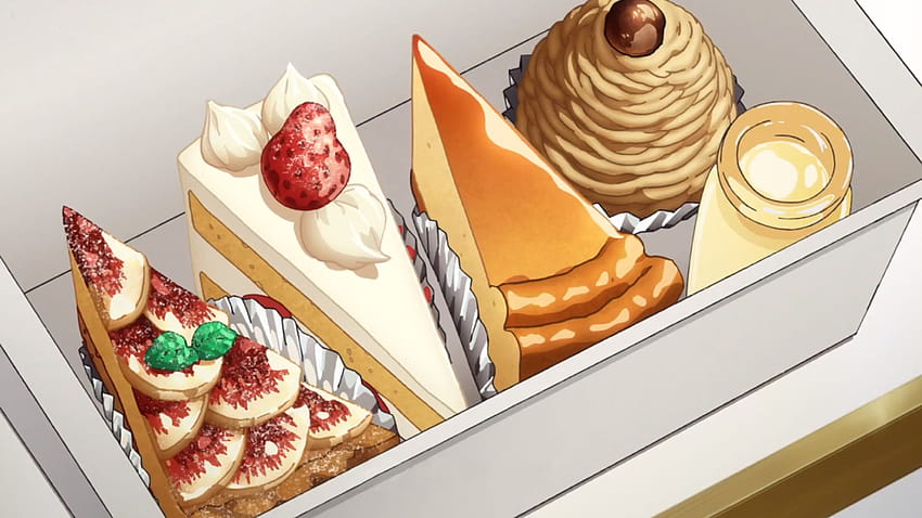 Why does anime food look so good??, animated desserts HD wallpaper