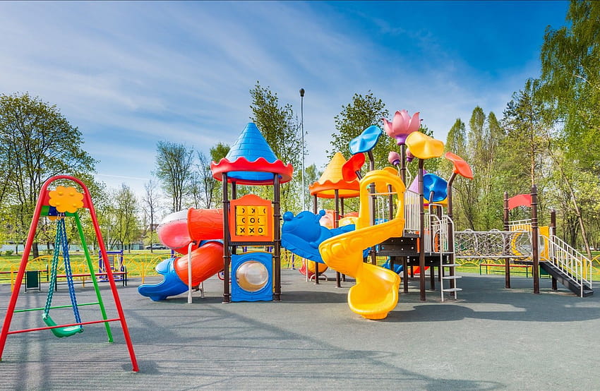 Plac zabaw, park dla dzieci Tapeta HD