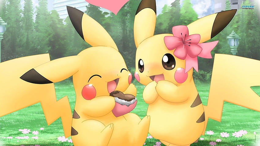 Per Pikachu Pokemon Cute Couples Of Cartoon High, simpatica coppia di cartoni animati per dispositivi mobili Sfondo HD