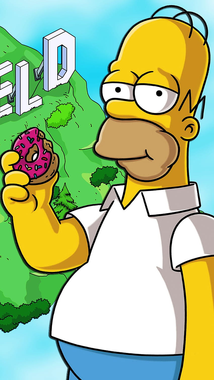 Sfondi per iPhone di Homer Simpson, homero simpson Sfondo del telefono HD