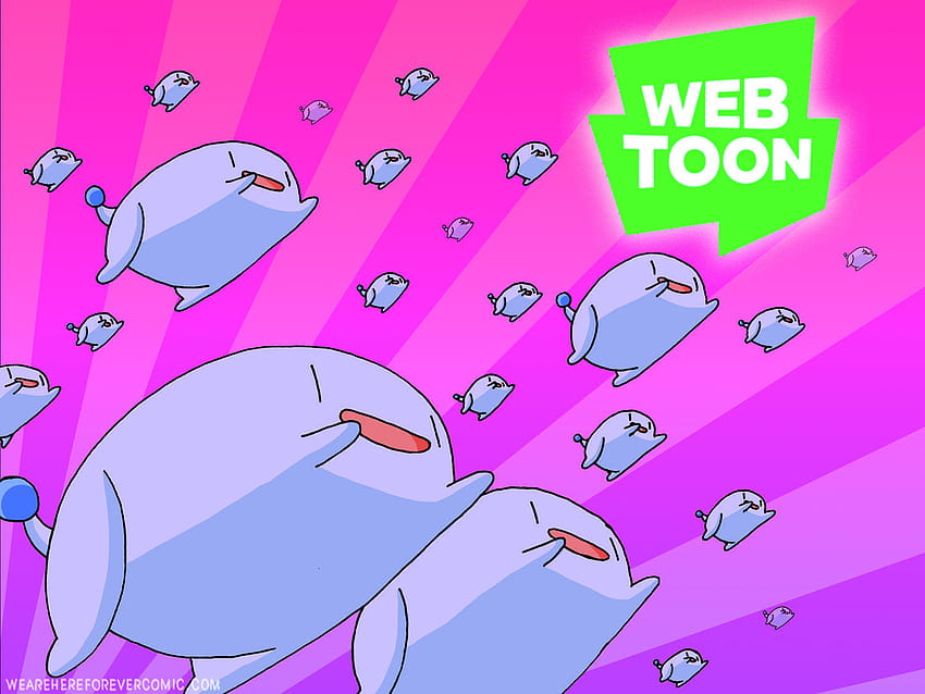 Pink Webtoon Logo HD wallpaper