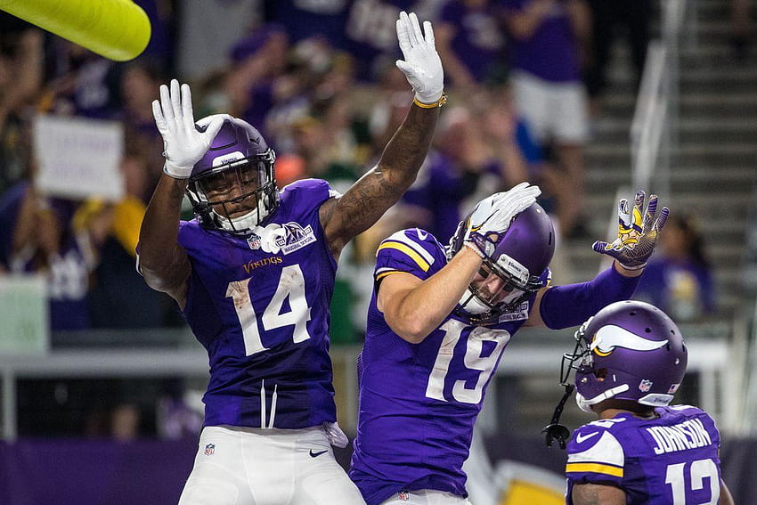 Stefon Diggs, Adam Thielen, And The Race To 1,000 HD wallpaper