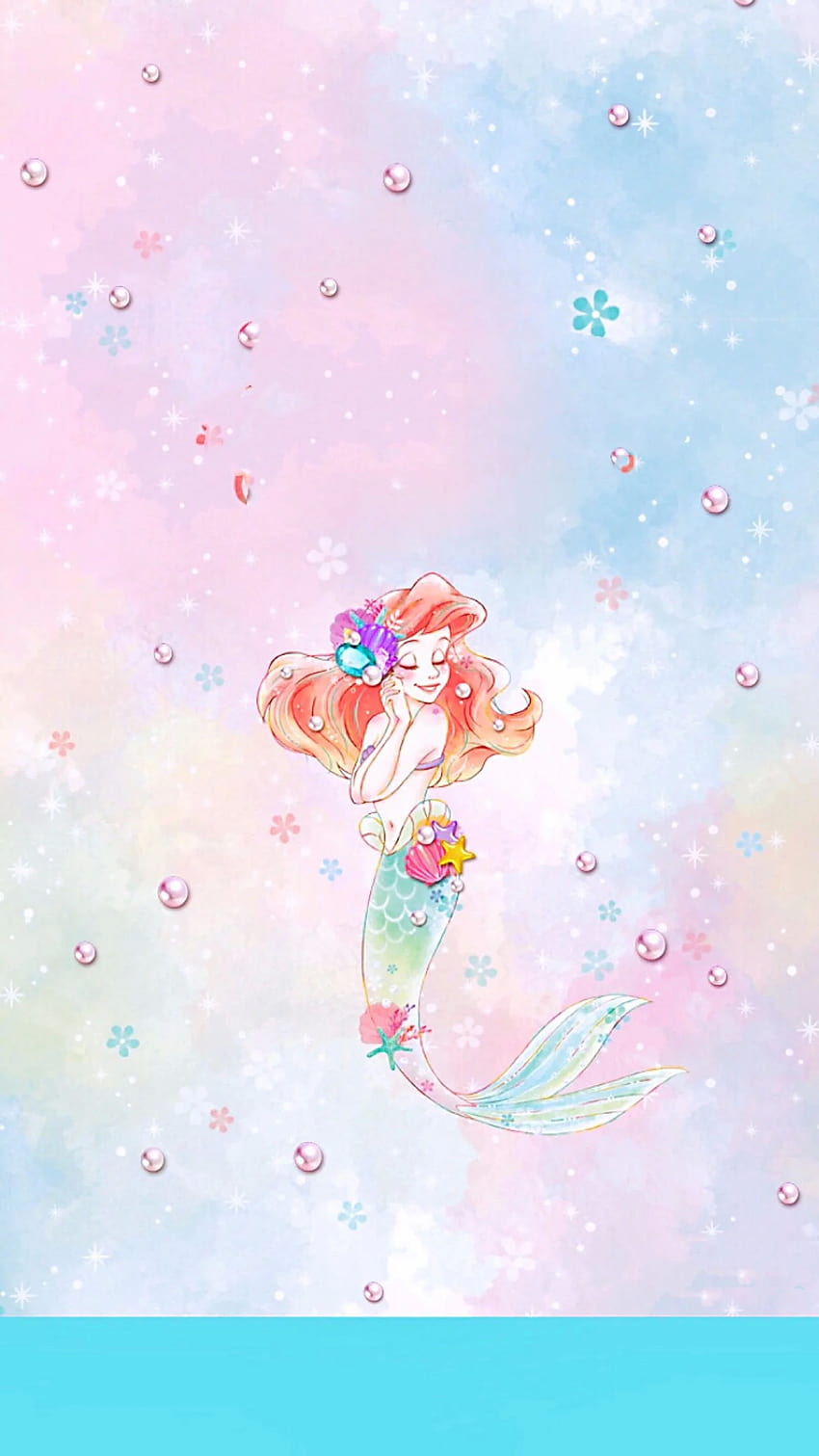 Ariel Iphone Disney Princesa, sirena de disney fondo de pantalla del teléfono