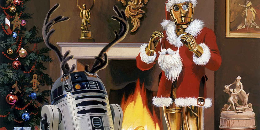 The Night Before Christmas in a Galaxy Far, Far Away, Frohe Weihnachten Star Wars HD-Hintergrundbild