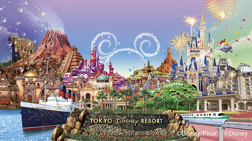 Disneyland Tokio Japonia, dobry Disneyland Tapeta HD