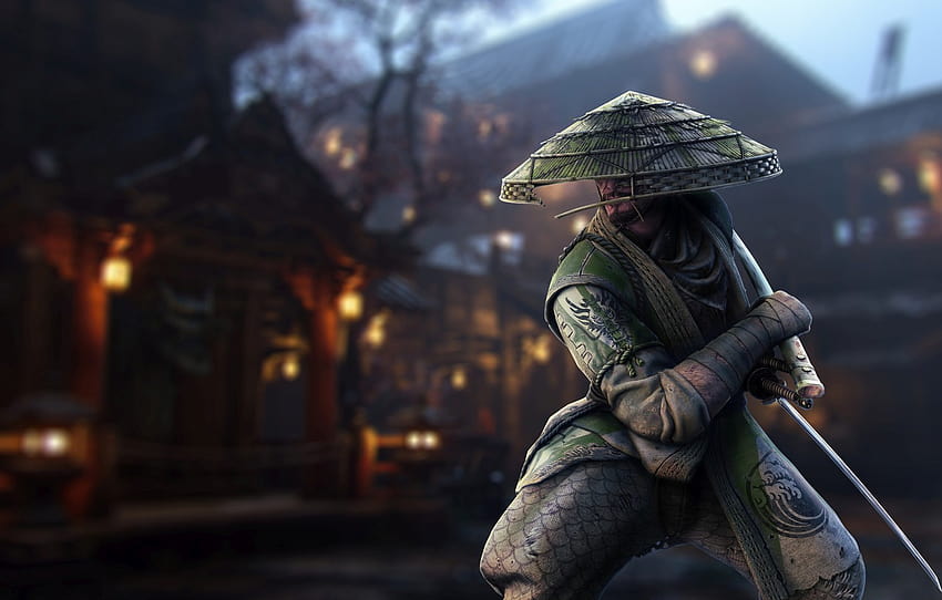 Hat, Katana, Ken, Blade, Samurai, Samurai HD wallpaper | Pxfuel