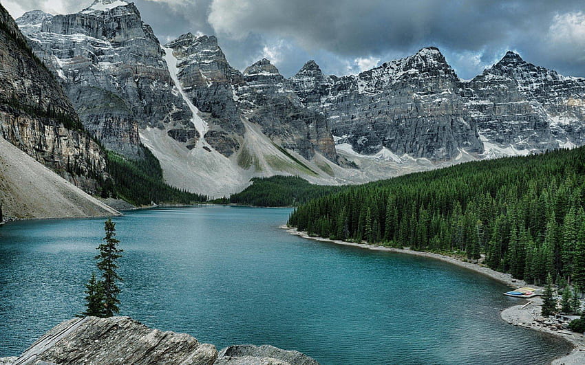 montanhas rochosas canadenses do lago moraine papel de parede HD