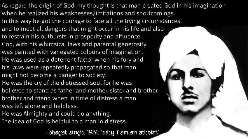 God defined by India's great dom fighter Bhagat singh. : india, indian dom fighters HD wallpaper