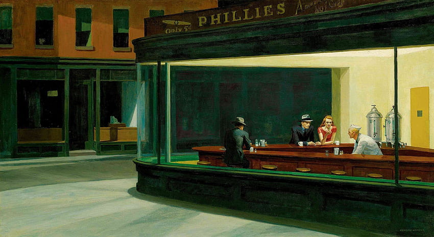 Nighthawks de Edward Hopper fondo de pantalla