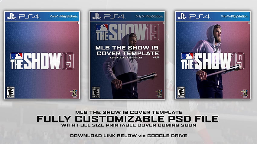 Now: MLB The Show 19 Cover PSD Template HD wallpaper