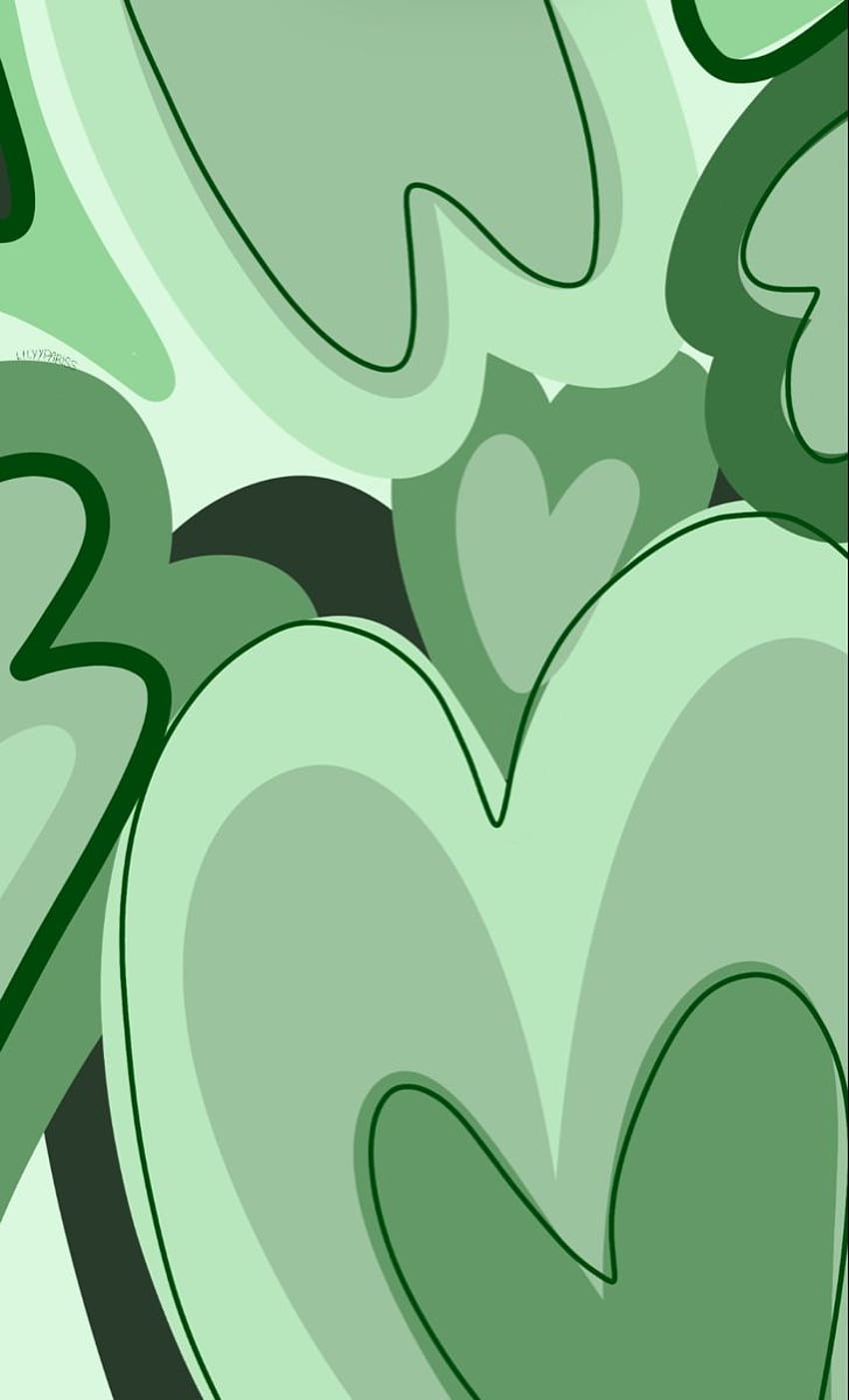 Green Heart posted by Christopher Tremblay, green aesthetic heart HD phone wallpaper
