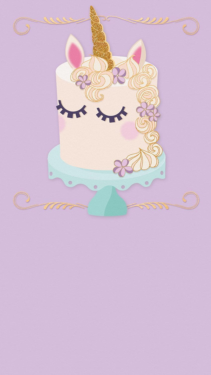 How cute is this unicorn cake design?! Plan a birtay for the, unicorn britay cakes HD phone wallpaper