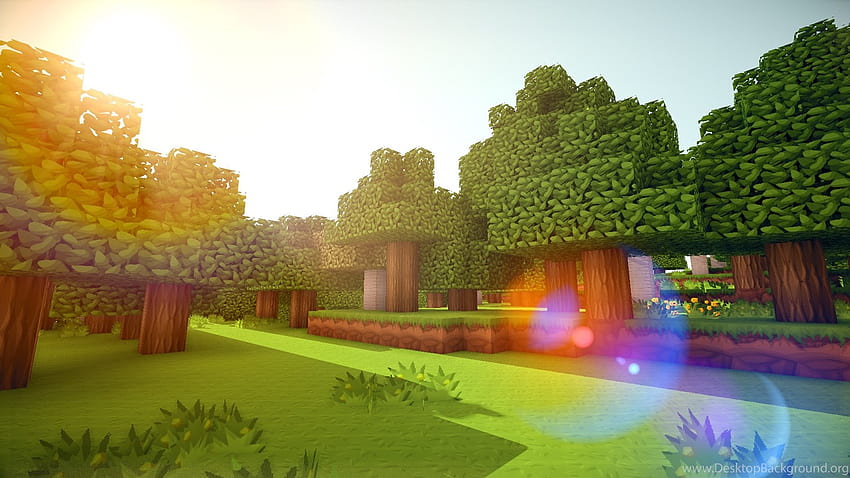 Minecraft Natur Hintergründe, Minecraft Landschaft HD-Hintergrundbild