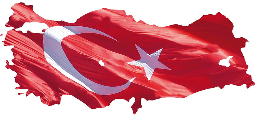 El mapa más grande y detallado y la bandera de Turquía: viaje alrededor de la bandera turca fondo de pantalla